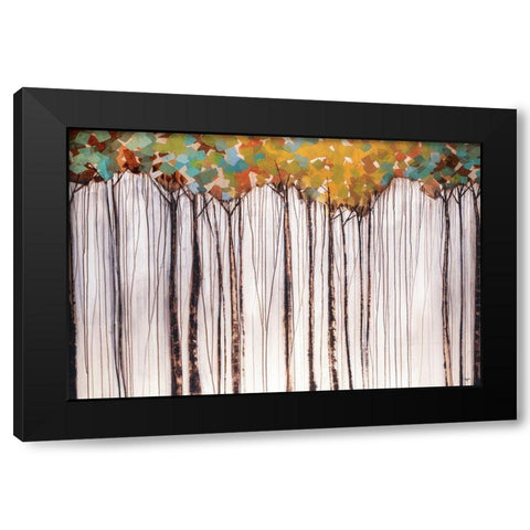 Light in the Leaves Black Modern Wood Framed Art Print by Taylor, Kari