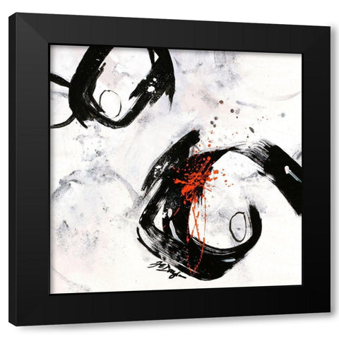 Mantra I Black Modern Wood Framed Art Print by Douglass, Farrell