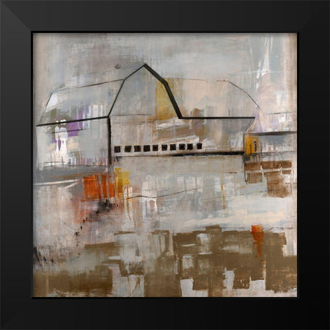 Old Barn Black Modern Wood Framed Art Print by Henry, Alexys