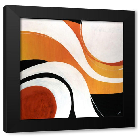 Resume Black Modern Wood Framed Art Print by Edmunds, Sydney