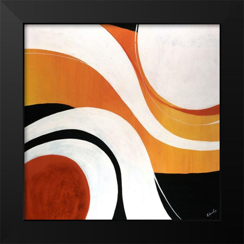 Resume Black Modern Wood Framed Art Print by Edmunds, Sydney