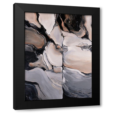 Sediment Black Modern Wood Framed Art Print by Edmunds, Sydney