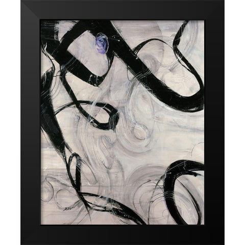 Slow Dance Black Modern Wood Framed Art Print by Douglass, Farrell