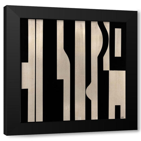 Stratus II Black Modern Wood Framed Art Print by Wire, Tony