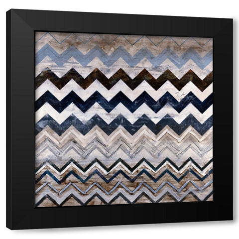 Zig Zag IV Black Modern Wood Framed Art Print by Henry, Alexys