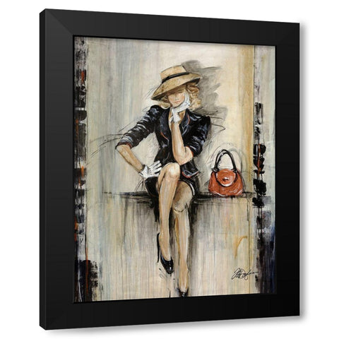Vogue Black Modern Wood Framed Art Print with Double Matting by Douglass, Farrell