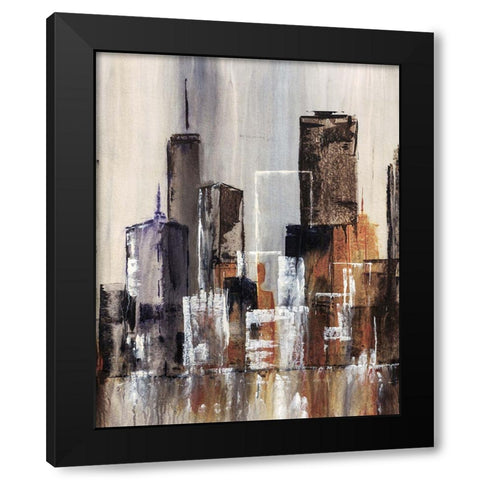 Coastal City I Black Modern Wood Framed Art Print by Taylor, Kari