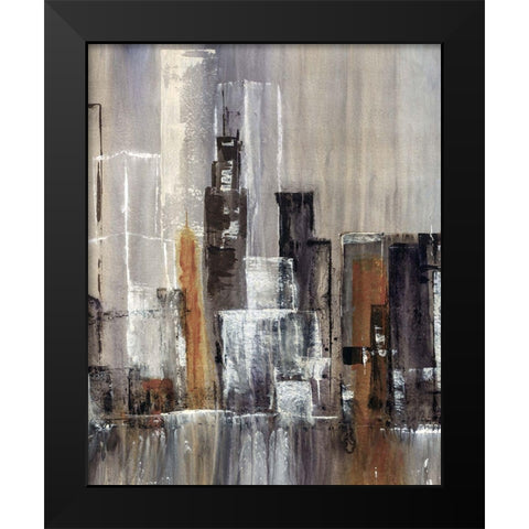 Coastal City II Black Modern Wood Framed Art Print by Taylor, Kari