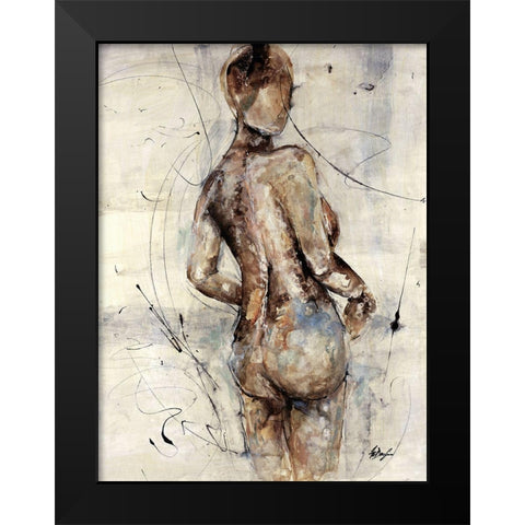 Mystique IV Black Modern Wood Framed Art Print by Douglass, Farrell