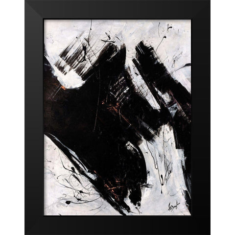 Staccato I Black Modern Wood Framed Art Print by Douglass, Farrell