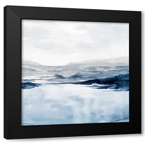 Faded Horizon II Black Modern Wood Framed Art Print with Double Matting by Popp, Grace