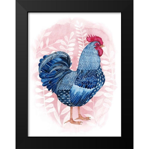 Lyrical Crow I Black Modern Wood Framed Art Print by Popp, Grace