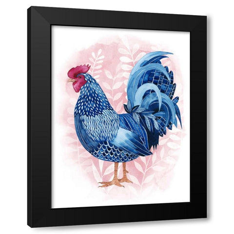 Lyrical Crow II Black Modern Wood Framed Art Print by Popp, Grace