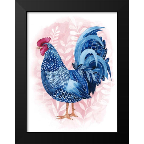 Lyrical Crow II Black Modern Wood Framed Art Print by Popp, Grace