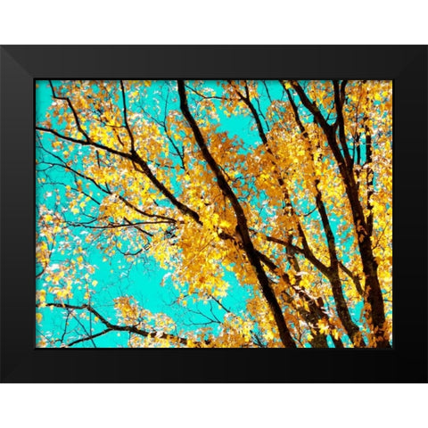 Autumn Tapestry IV Black Modern Wood Framed Art Print by Stalus, Judy