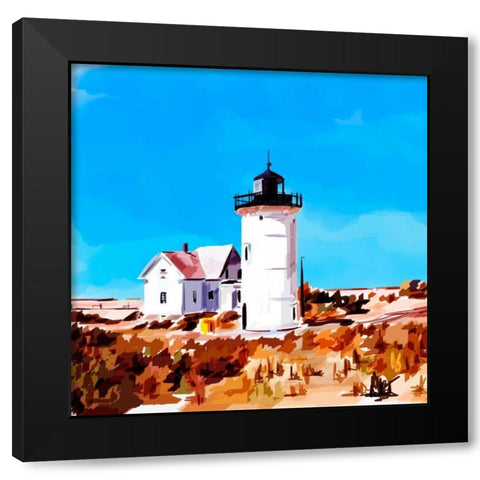 Lighthouse Scene VII Black Modern Wood Framed Art Print by Kalina, Emily