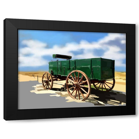 Bold Wagon I Black Modern Wood Framed Art Print with Double Matting by Kalina, Emily