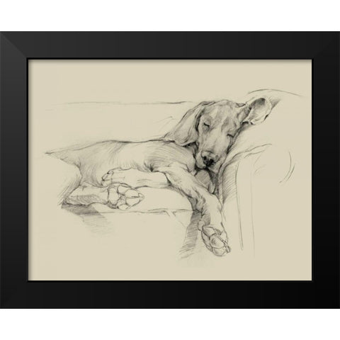 Dog Days I Black Modern Wood Framed Art Print by Harper, Ethan