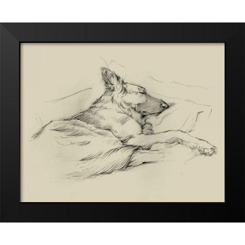 Dog Days IV Black Modern Wood Framed Art Print by Harper, Ethan