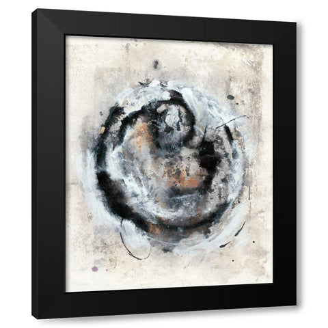 Circular Energy III Black Modern Wood Framed Art Print by Combs, Joyce