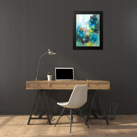 Spring Delight I Black Modern Wood Framed Art Print by Combs, Joyce