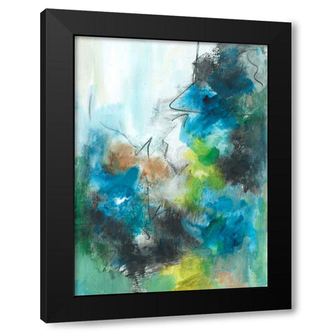 Spring Delight I Black Modern Wood Framed Art Print by Combs, Joyce