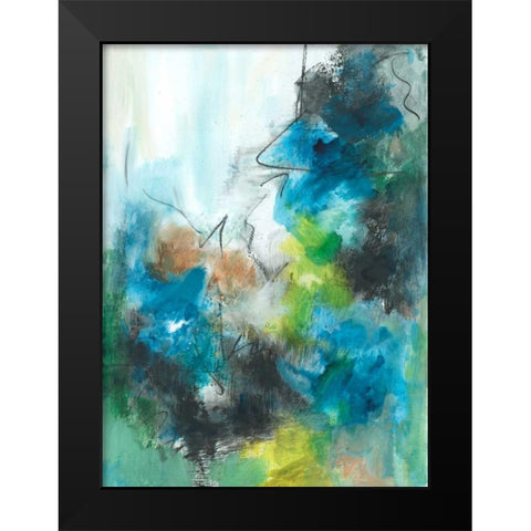 Spring Delight I Black Modern Wood Framed Art Print by Combs, Joyce