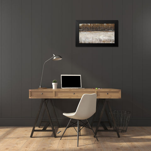 Neutral Reflection I Black Modern Wood Framed Art Print by OToole, Tim