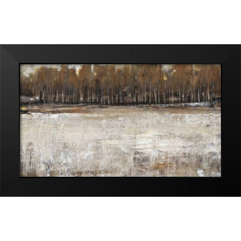 Neutral Reflection I Black Modern Wood Framed Art Print by OToole, Tim