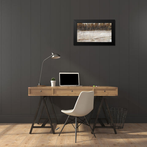 Neutral Reflection II Black Modern Wood Framed Art Print by OToole, Tim
