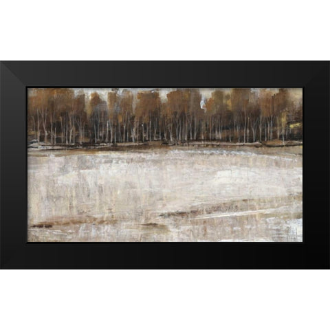 Neutral Reflection II Black Modern Wood Framed Art Print by OToole, Tim