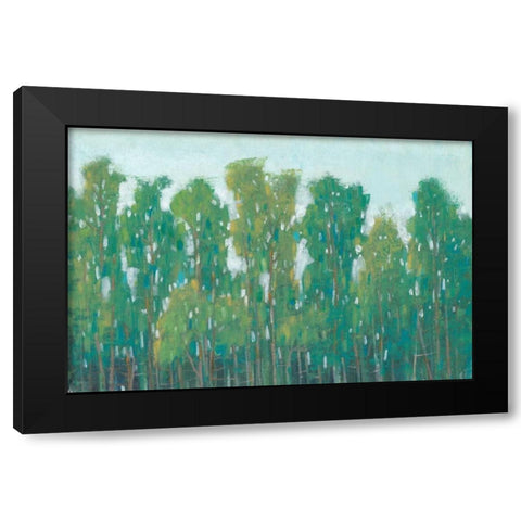 Forest Green II Black Modern Wood Framed Art Print with Double Matting by OToole, Tim