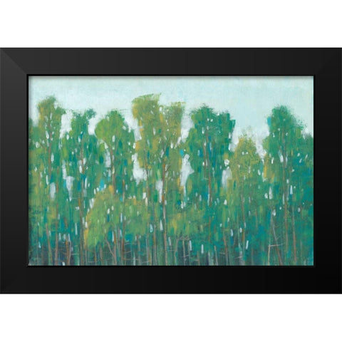 Forest Green II Black Modern Wood Framed Art Print by OToole, Tim