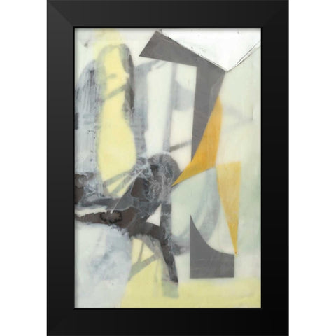 Ribbon in Wax II Black Modern Wood Framed Art Print by Goldberger, Jennifer