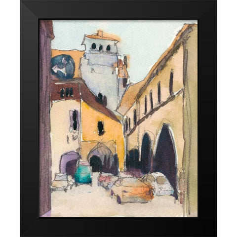 Venice Plein Air I Black Modern Wood Framed Art Print by Dixon, Samuel