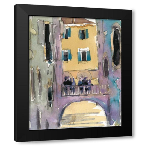 Venice Plein Air II Black Modern Wood Framed Art Print by Dixon, Samuel