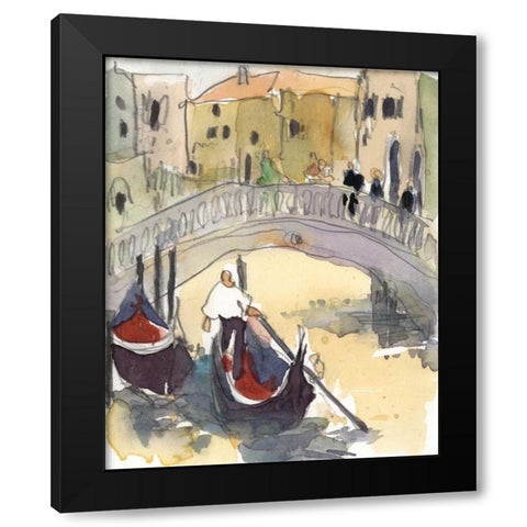 Venice Plein Air III Black Modern Wood Framed Art Print by Dixon, Samuel