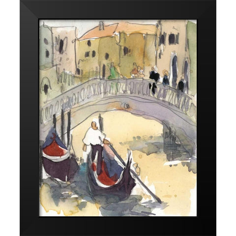 Venice Plein Air III Black Modern Wood Framed Art Print by Dixon, Samuel