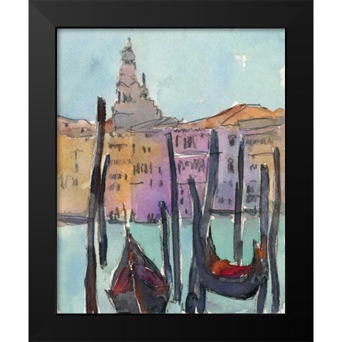 Venice Plein Air IV Black Modern Wood Framed Art Print by Dixon, Samuel