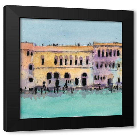 Venice Plein Air VI Black Modern Wood Framed Art Print by Dixon, Samuel