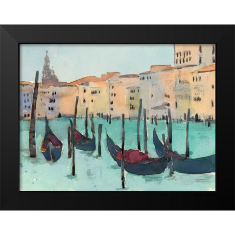 Venice Plein Air VII Black Modern Wood Framed Art Print by Dixon, Samuel