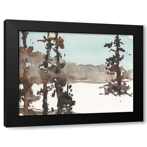 Woodland Sketch III Black Modern Wood Framed Art Print with Double Matting by Dixon, Samuel