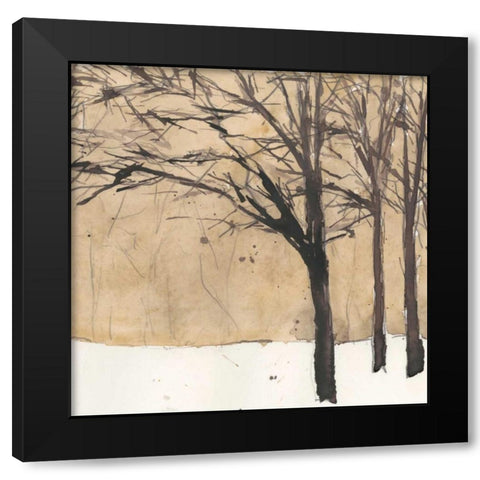 Forest Sketch II Black Modern Wood Framed Art Print with Double Matting by Dixon, Samuel