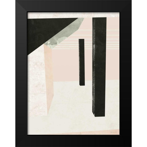 Outside In II Black Modern Wood Framed Art Print by Green Lili