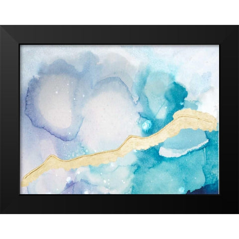 Ice Crystals I Black Modern Wood Framed Art Print by Combs, Joyce