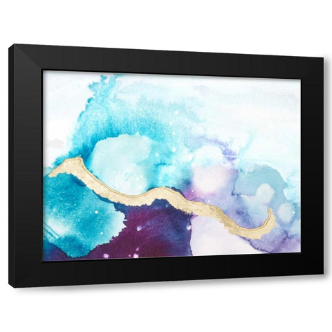 Ice Crystals II Black Modern Wood Framed Art Print with Double Matting by Combs, Joyce