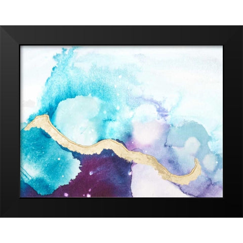 Ice Crystals II Black Modern Wood Framed Art Print by Combs, Joyce
