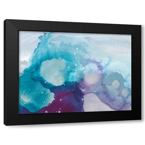 Ice Crystals II Black Modern Wood Framed Art Print with Double Matting by Combs, Joyce