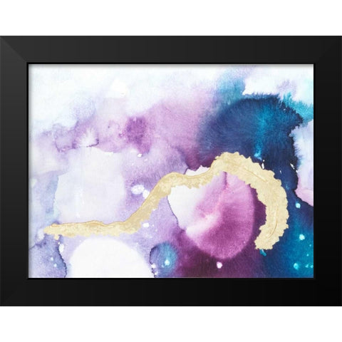 Ice Crystals III Black Modern Wood Framed Art Print by Combs, Joyce
