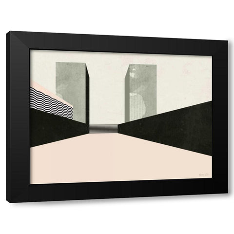 Graphic New York III Black Modern Wood Framed Art Print by Green Lili